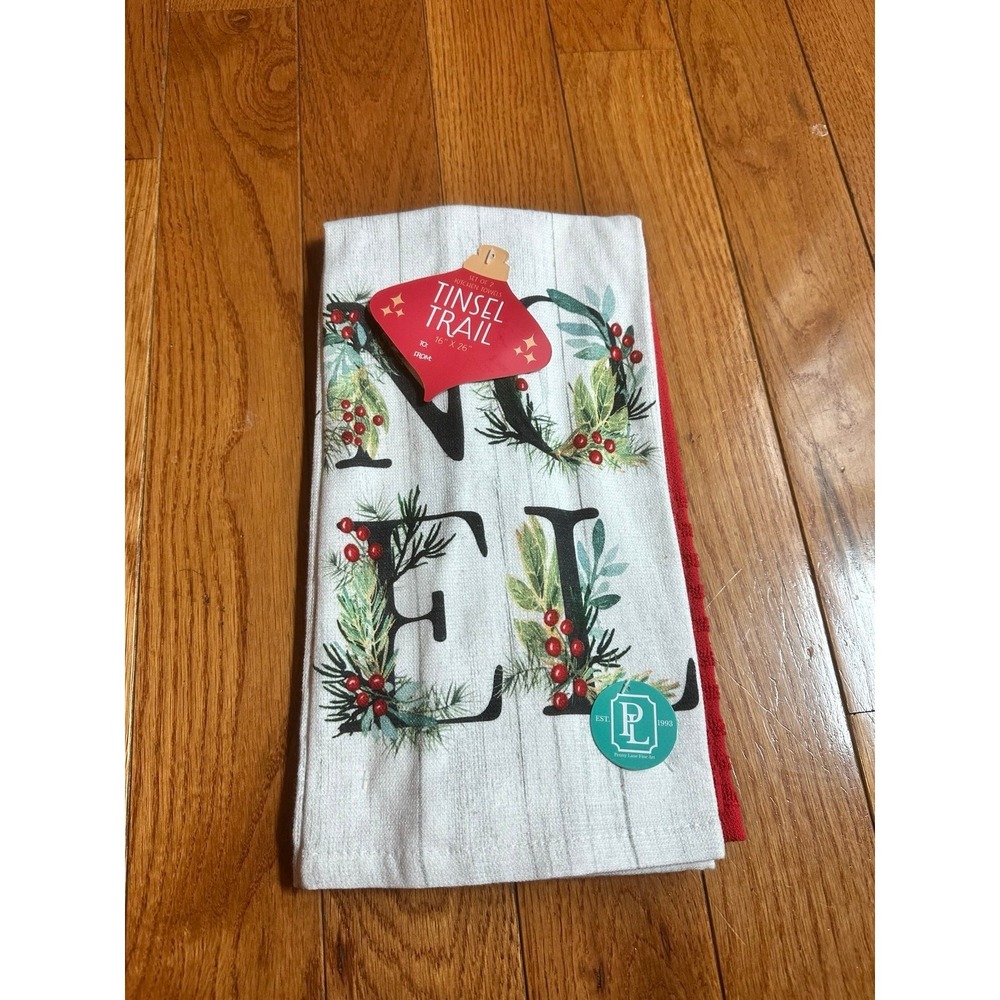 Two hand towels by Penny Lane Holiday Time Pick Kitchen NOEL Towel Set, 2 Cotton